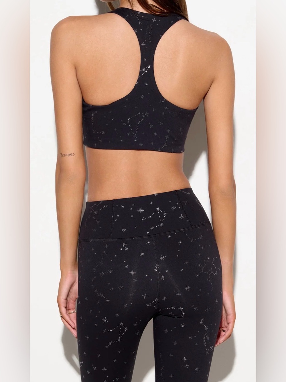 Spiritual Gangster Astrology Matching Leggings and Top SZ. Large Black/Silver - Picture 4 of 16